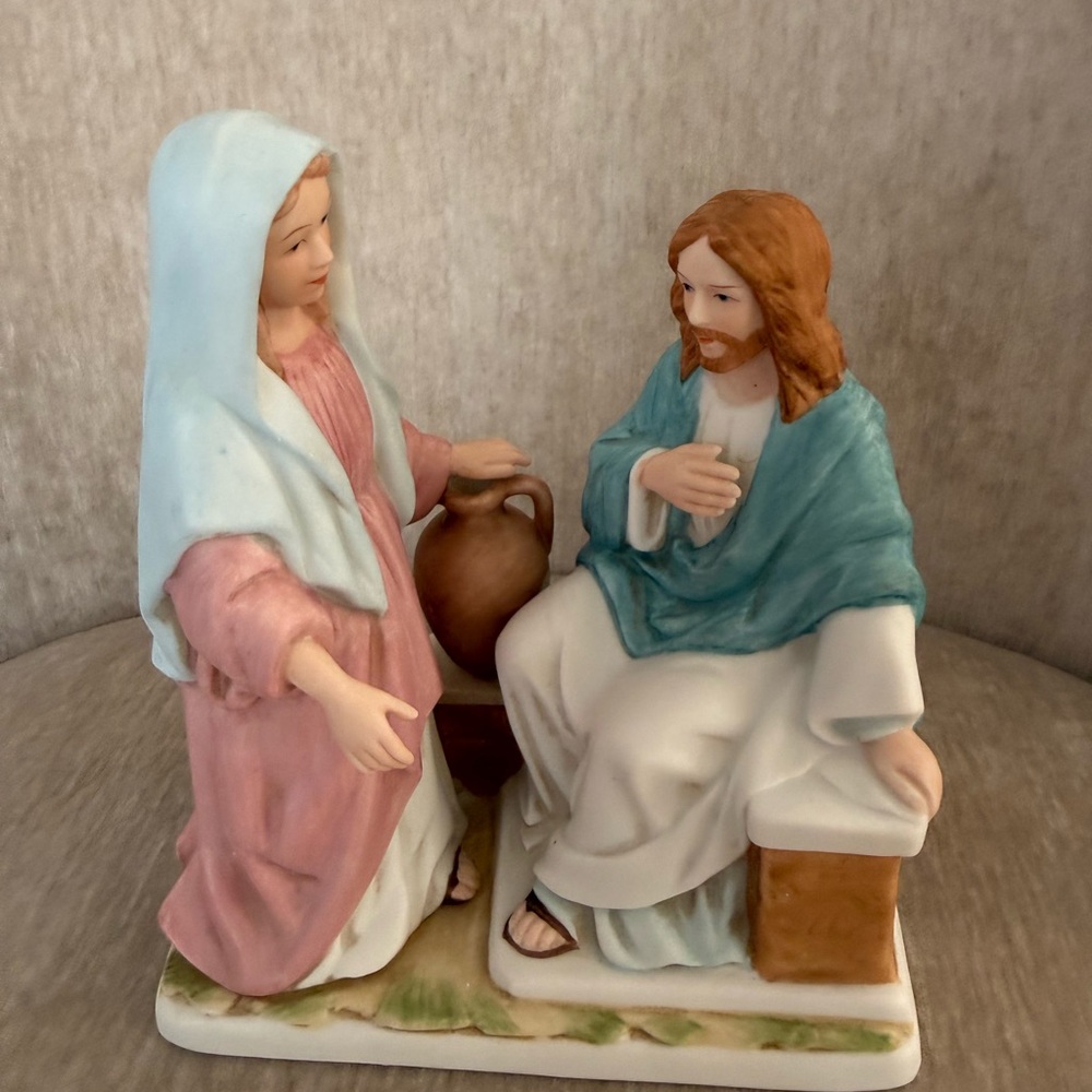 Living Waters John 4: 13-14 The Greatest Stories Ever Told 1994 Homco #8816 well